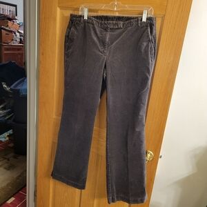 LOFT Charcoal Corduroy Pants